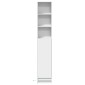 vidaXL Μπουφές με Φώτα LED Λευκός 36x32,5x200 εκ. Επεξεργασμένο Ξύλο
