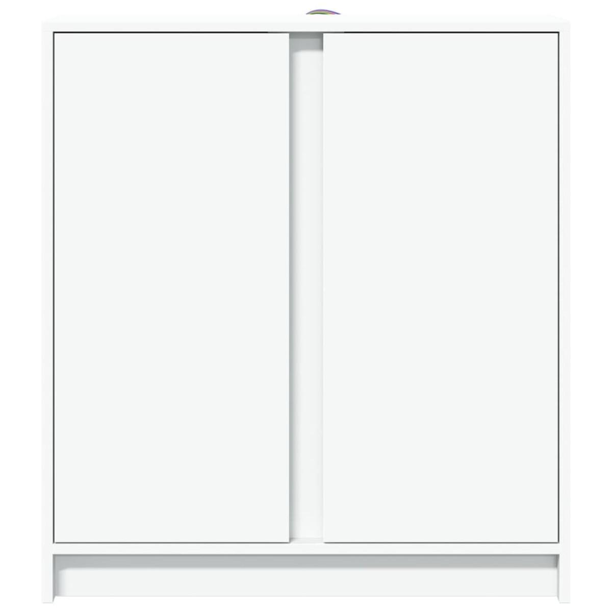 vidaXL Μπουφές με Φώτα LED Λευκός 77x34x85 εκ. από Επεξεργασμένο Ξύλο