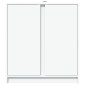 vidaXL Μπουφές με Φώτα LED Λευκός 77x34x85 εκ. από Επεξεργασμένο Ξύλο