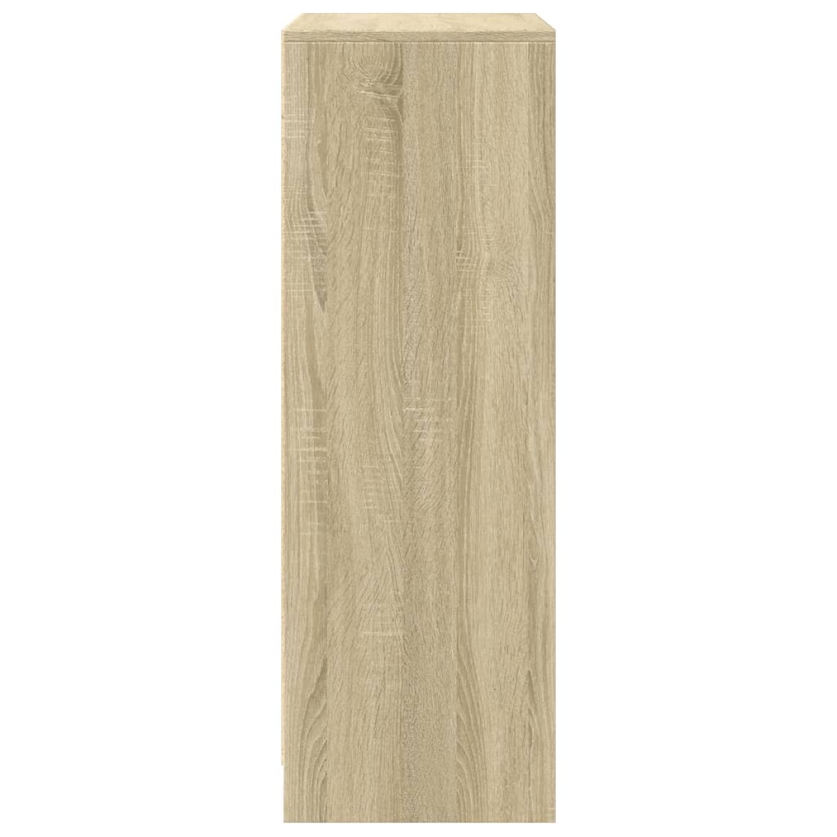 vidaXL Ντουλάπι με Φώτα LED Sonoma Δρυς 77x34x100εκ Επεξεργασμένο Ξύλο