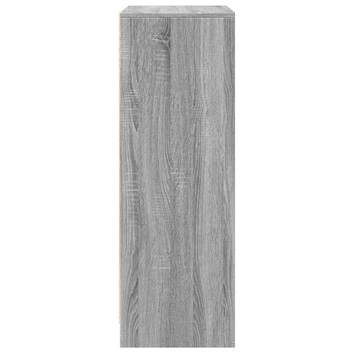 vidaXL Ντουλάπι με Φώτα LED Γκρι Sonoma 77x34x100εκ Επεξεργασμένο Ξύλο