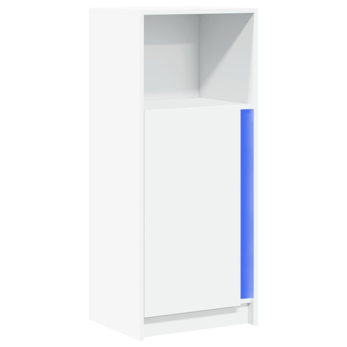 vidaXL Μπουφές με Φώτα LED Λευκός 42,5x34x100 εκ. Επεξεργασμένο Ξύλο