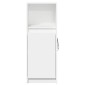 vidaXL Μπουφές με Φώτα LED Λευκός 38x34x100 εκ. από Επεξεργασμένο Ξύλο