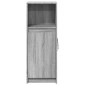 vidaXL Ντουλάπι με Φώτα LED Γκρι Sonoma 38x34x100εκ Επεξεργασμένο Ξύλο