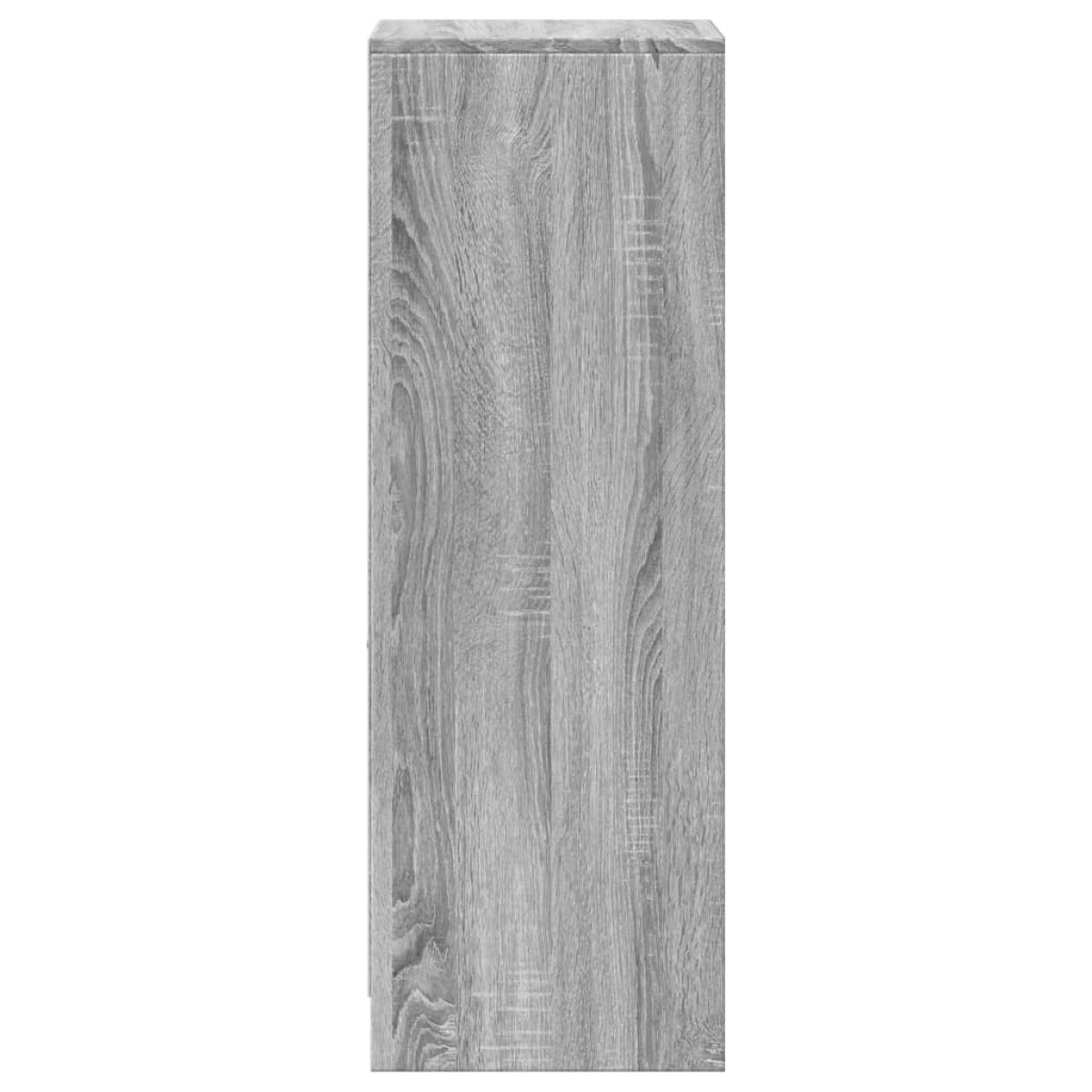 vidaXL Ντουλάπι με Φώτα LED Γκρι Sonoma 38x34x100εκ Επεξεργασμένο Ξύλο