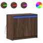vidaXL Ντουλάπι με Φώτα LED Καφέ Δρυς 72x34x61 εκ. Επεξεργασμένο Ξύλο