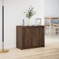 vidaXL Ντουλάπι με Φώτα LED Καφέ Δρυς 72x34x61 εκ. Επεξεργασμένο Ξύλο