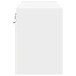 vidaXL Έπιπλο Τοίχου Τηλεόρασης με LED Λευκό 80x31x45 εκ.