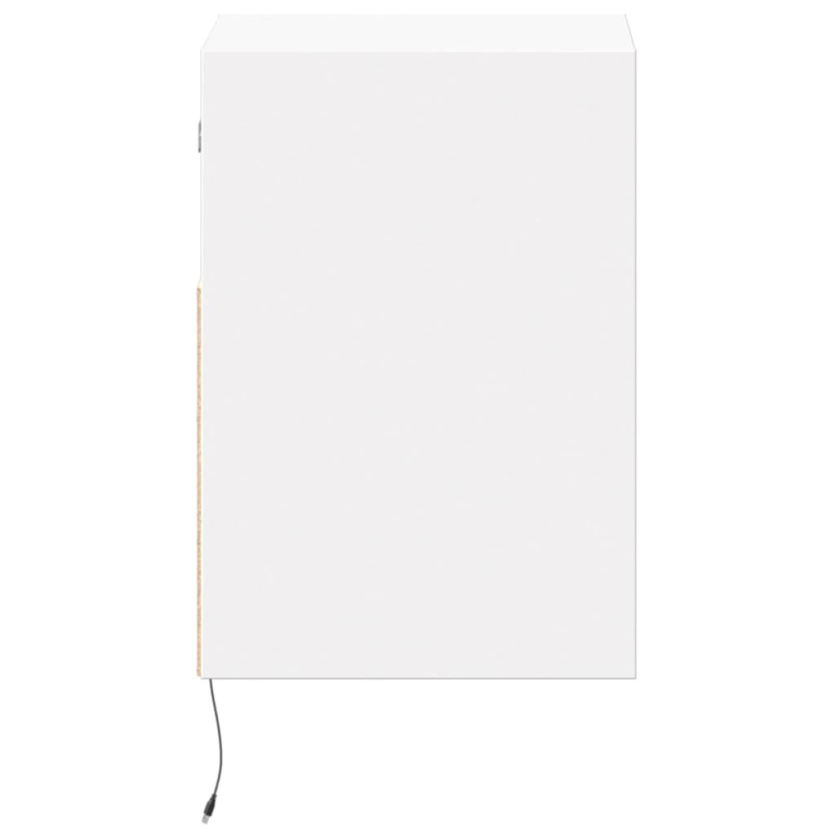 vidaXL Έπιπλο Τοίχου Τηλεόρασης με LED Λευκό 41x31x45 εκ.