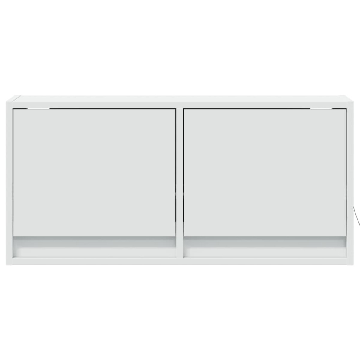 vidaXL Έπιπλο Τοίχου Τηλεόρασης με LED Λευκό 80x31x38 εκ.