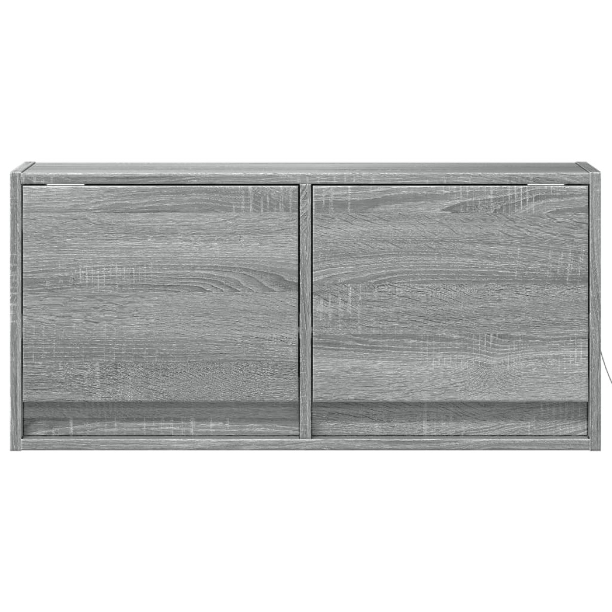 vidaXL Έπιπλο Τοίχου Τηλεόρασης με LED Γκρι Sonoma 80x31x38 εκ.