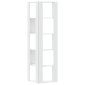vidaXL Βιβλιοθήκη Γωνιακή 5 Επ. Λευκή 50x50x179εκ Επεξ. Ξύλο
