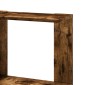 vidaXL Βιβλιοθήκη Γωνιακή 5 Επ. Καπνιστή Δρυς 50x50x179 εκ Επεξ. Ξύλο