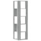 vidaXL Βιβλιοθήκη Γωνιακή 5 Επ. Γκρι Sonoma 50x50x179 εκ Επεξ. Ξύλο