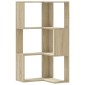 vidaXL Βιβλιοθήκη Γωνιακή 3 Επ. Sonoma Δρυς 50x50x102εκ Επεξ. Ξύλο