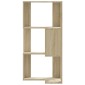 vidaXL Βιβλιοθήκη Γωνιακή 3 Επ. Sonoma Δρυς 50x50x102εκ Επεξ. Ξύλο