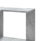 vidaXL Βιβλιοθήκη Γωνιακή 3 Επ. Γκρι Σκυροδέμ. 50x50x102εκ Επεξ. Ξύλο