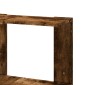vidaXL Βιβλιοθήκη Γωνιακή 3 Επ. Καπνιστή Δρυς 50x50x102εκ Επεξ. Ξύλο