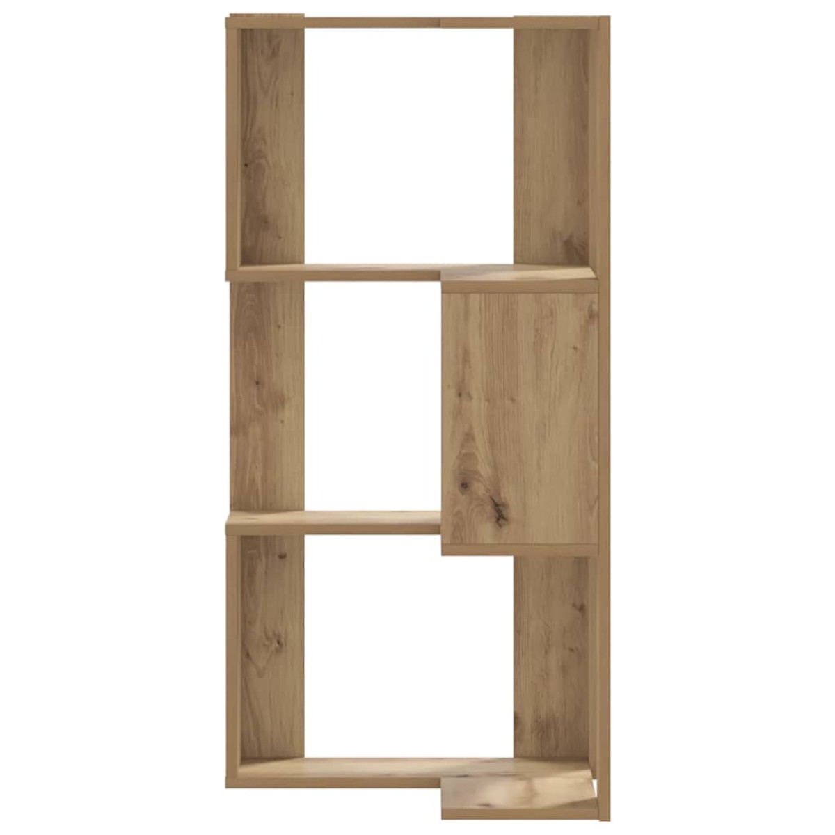 vidaXL Βιβλιοθήκη Γωνιακή 3 Επ. Αρτισιανή Δρυς 50x50x102εκ Επεξ. Ξύλο
