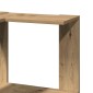 vidaXL Βιβλιοθήκη Γωνιακή 3 Επ. Αρτισιανή Δρυς 50x50x102εκ Επεξ. Ξύλο