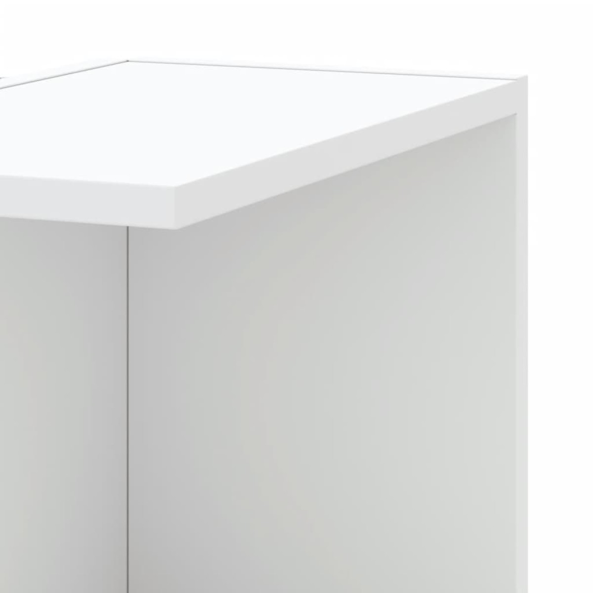 vidaXL Γωνιακή Ραφιέρα Τοίχου Λευκή 36,5x36,5x140 εκ. Επεξ. Ξύλο