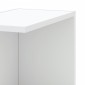 vidaXL Γωνιακή Ραφιέρα Τοίχου Λευκή 36,5x36,5x140 εκ. Επεξ. Ξύλο