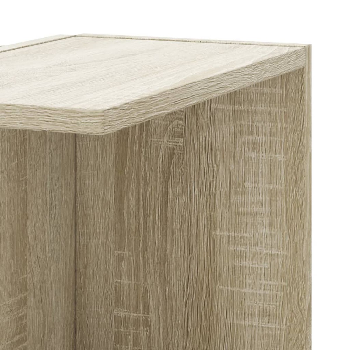 vidaXL Γωνιακή Ραφιέρα Τοίχου Sonoma Δρυς 50x50x179 εκ. Επεξ. Ξύλο