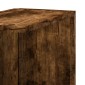 vidaXL Γωνιακή Ραφιέρα Τοίχου Καπνιστή Δρυς 36,5x36,5x140εκ Επεξ. Ξύλο