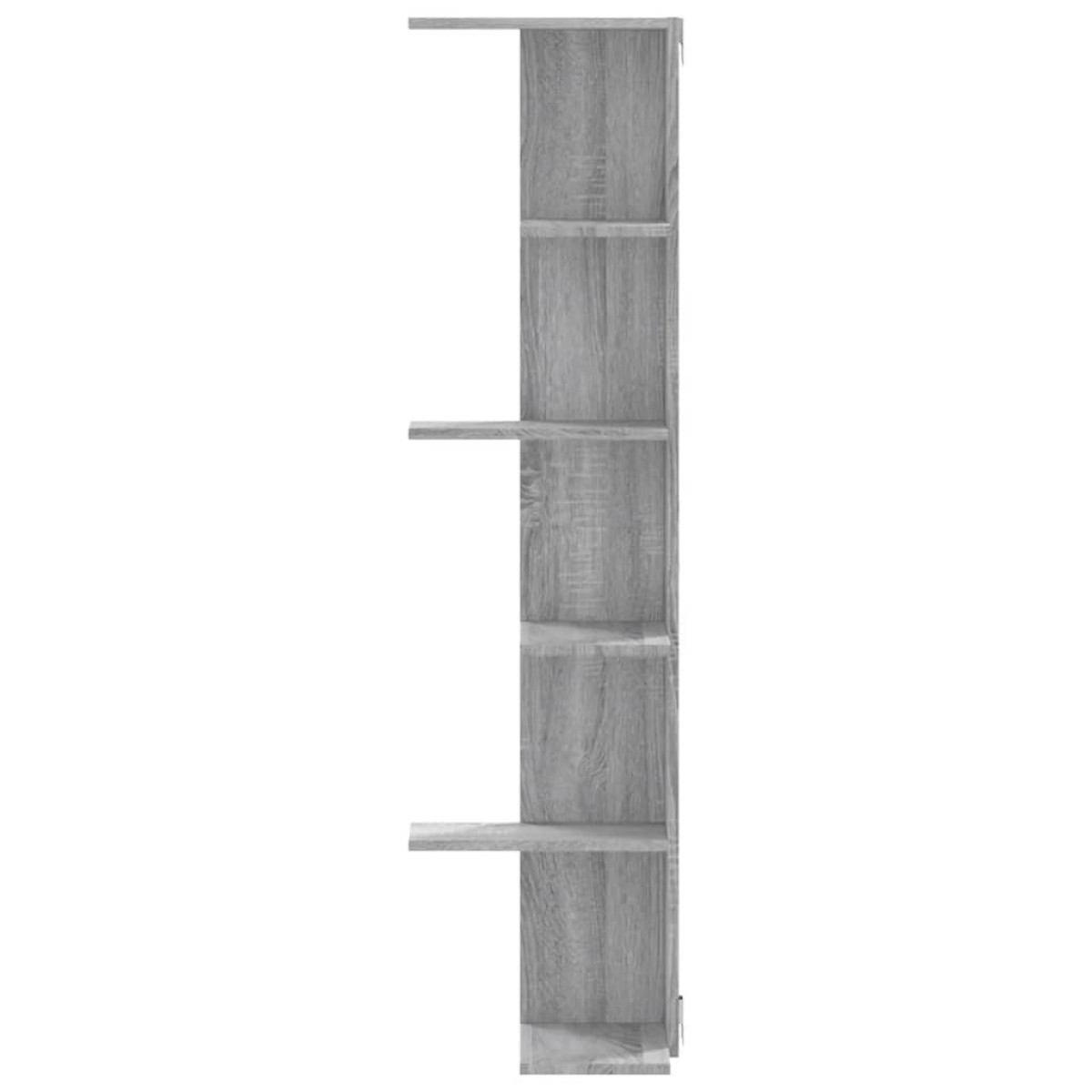vidaXL Γωνιακή Ραφιέρα Τοίχου Γκρι Sonoma 36,5x36,5x140 εκ Επεξ. Ξύλο