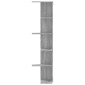 vidaXL Γωνιακή Ραφιέρα Τοίχου Γκρι Sonoma 36,5x36,5x140 εκ Επεξ. Ξύλο