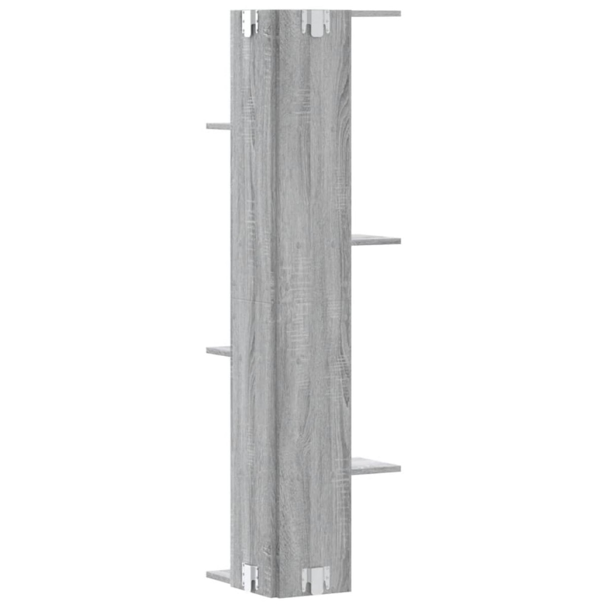 vidaXL Γωνιακή Ραφιέρα Τοίχου Γκρι Sonoma 36,5x36,5x140 εκ Επεξ. Ξύλο