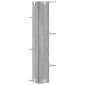 vidaXL Γωνιακή Ραφιέρα Τοίχου Γκρι Sonoma 36,5x36,5x140 εκ Επεξ. Ξύλο