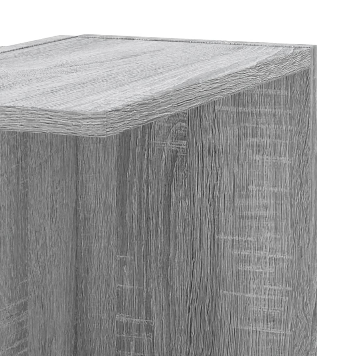vidaXL Γωνιακή Ραφιέρα Τοίχου Γκρι Sonoma 36,5x36,5x140 εκ Επεξ. Ξύλο