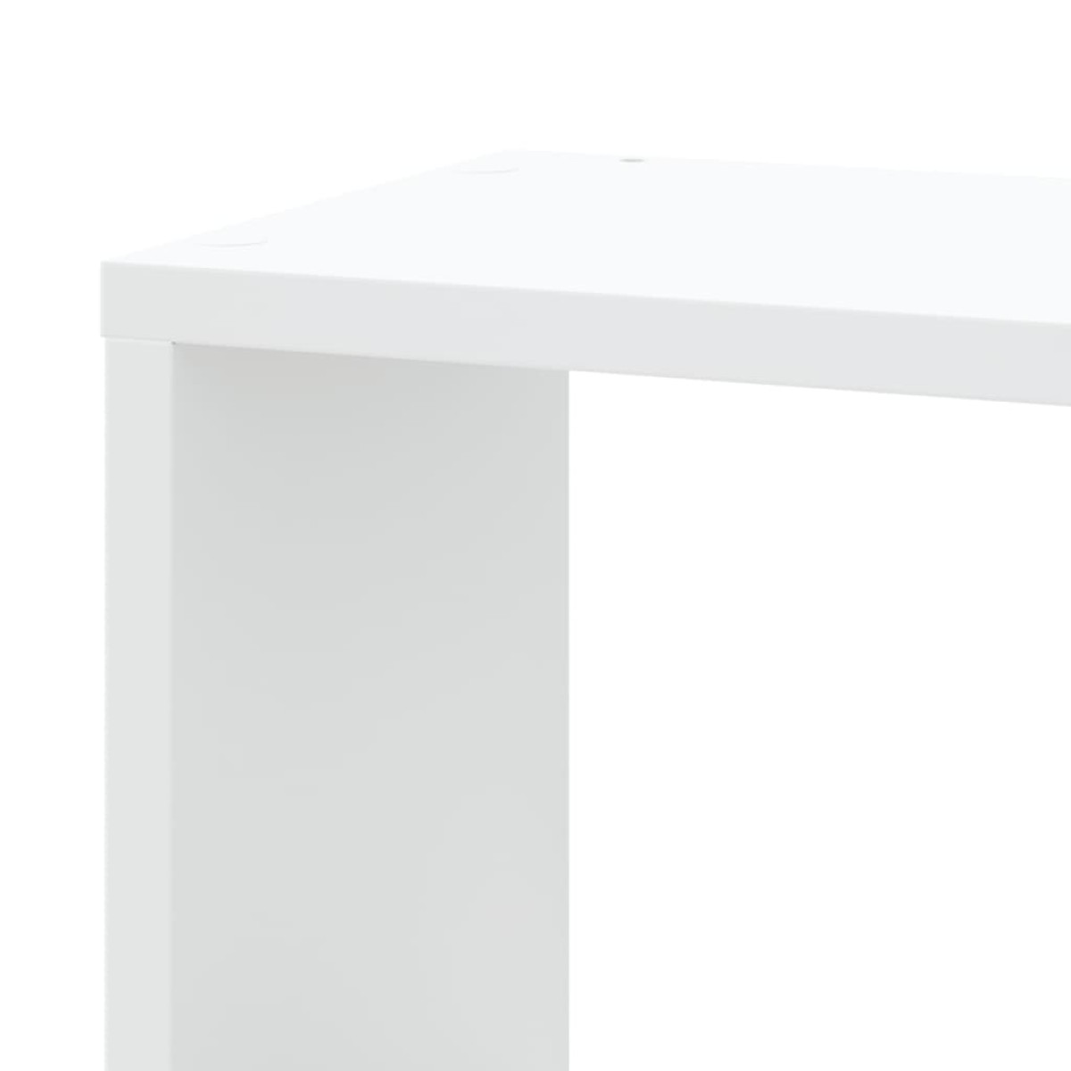 vidaXL Γωνιακή Ραφιέρα Τοίχου Λευκή 45x45x147 εκ. από Επεξ. Ξύλο