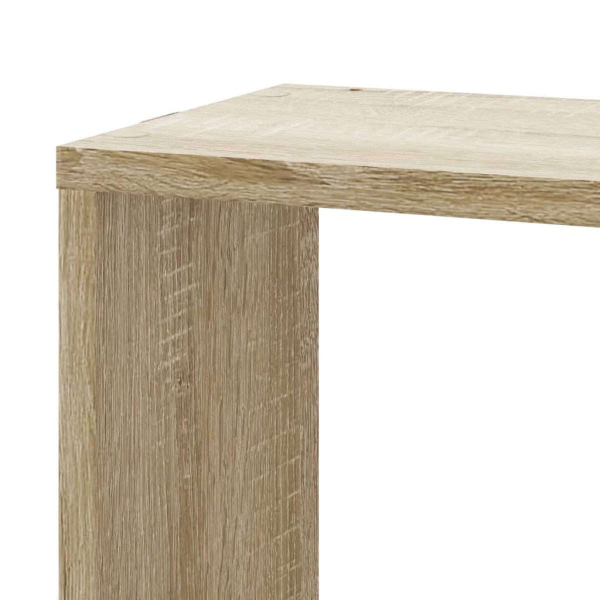 vidaXL Γωνιακή Ραφιέρα Τοίχου Sonoma Δρυς 45x45x147 εκ. Επεξ. Ξύλο