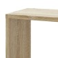 vidaXL Γωνιακή Ραφιέρα Τοίχου Sonoma Δρυς 45x45x147 εκ. Επεξ. Ξύλο