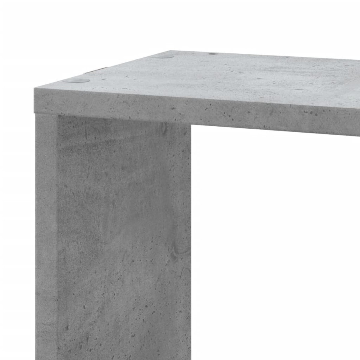 vidaXL Γωνιακή Ραφιέρα Τοίχου Γκρι Σκυρ. 45x45x147 εκ. Επεξ. Ξύλο