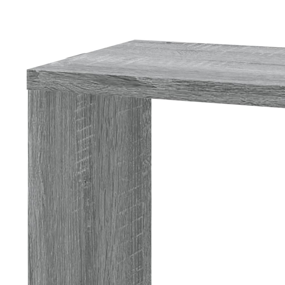 vidaXL Γωνιακή Ραφιέρα Τοίχου Γκρι Sonoma 45x45x147 εκ Επεξ. Ξύλο
