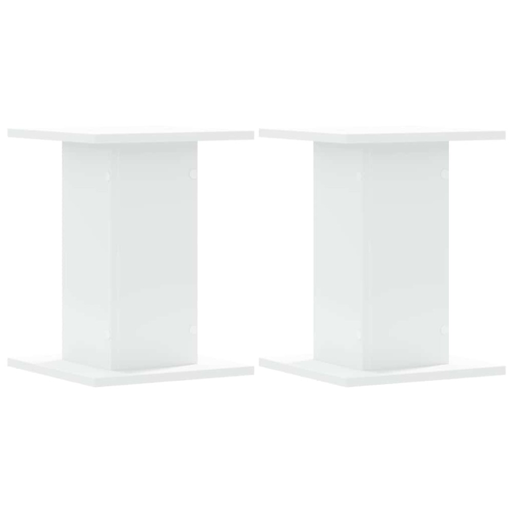 vidaXL Βάσεις Ηχείων 2 Τεμ. Λευκή 30x30x40 εκ. Επεξ. Ξύλο