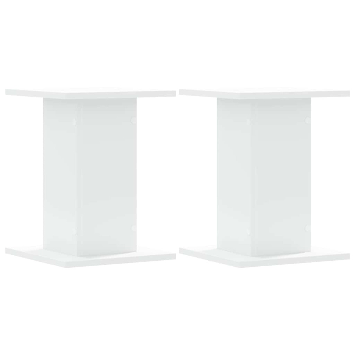 vidaXL Βάσεις Ηχείων 2 Τεμ. Λευκή 30x30x40 εκ. Επεξ. Ξύλο