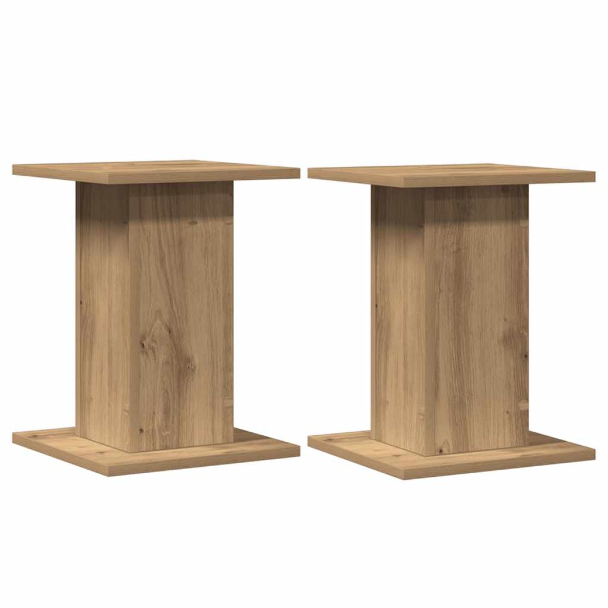 vidaXL Βάσεις Ηχείων 2 τεμ. Αρτισιανή Δρυς 30x30x40 εκ. Επεξ. Ξύλο