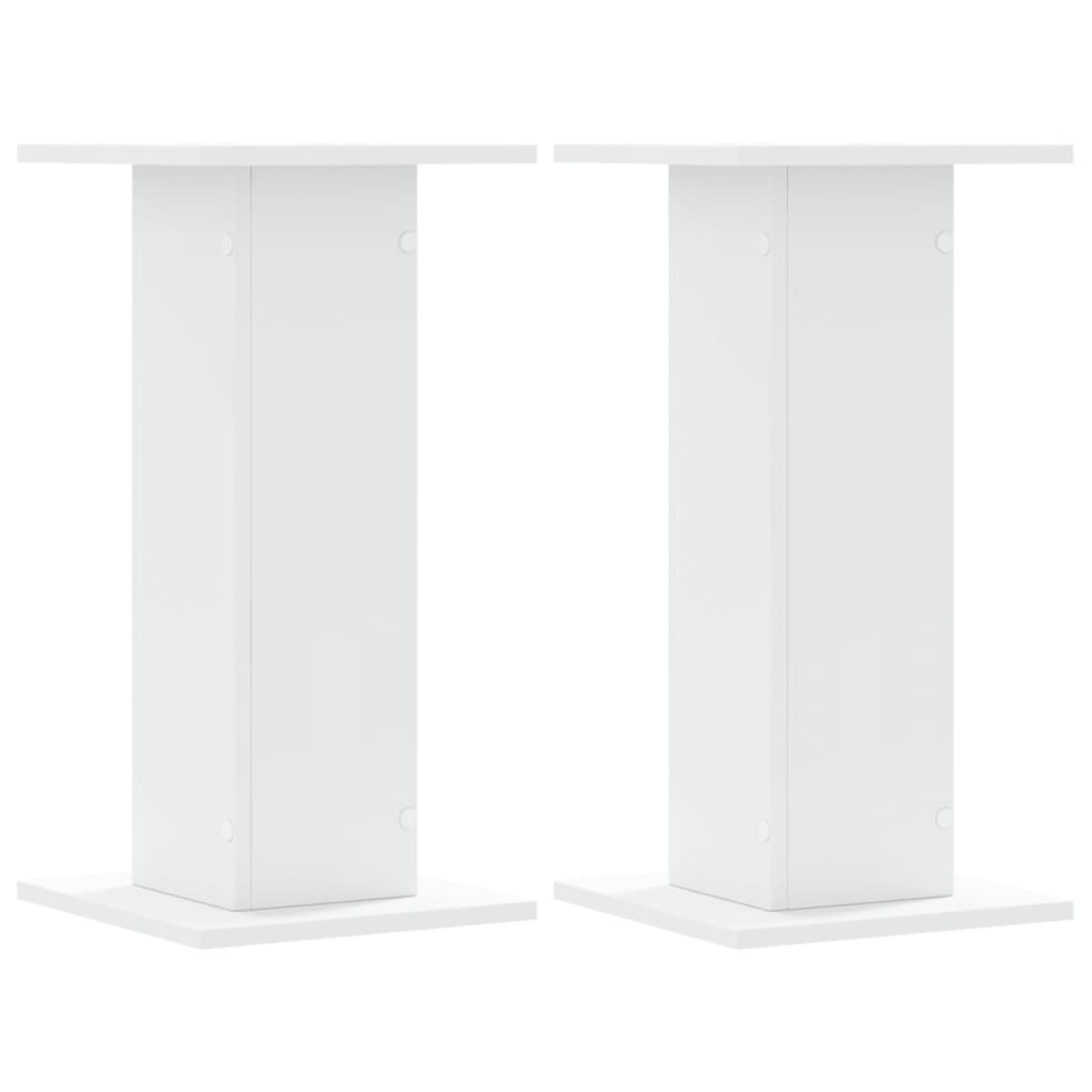 vidaXL Βάσεις Ηχείων 2 Τεμ. Λευκή 30x30x60 εκ. Επεξ. Ξύλο