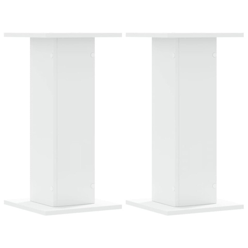 vidaXL Βάσεις Ηχείων 2 Τεμ. Λευκή 30x30x60 εκ. Επεξ. Ξύλο