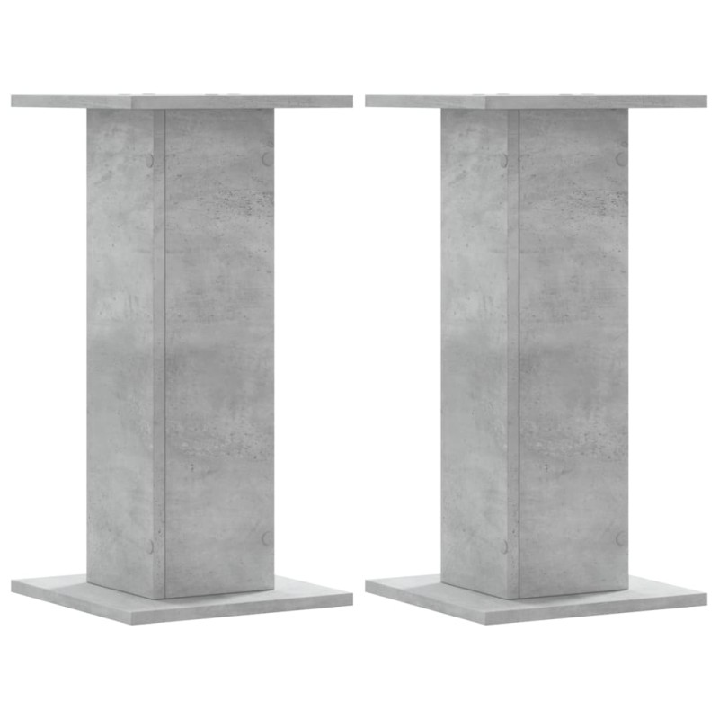 vidaXL Βάσεις Ηχείων 2 Τεμ. Γκρι Σκυρ. 30x30x60 εκ. Επεξ. Ξύλο