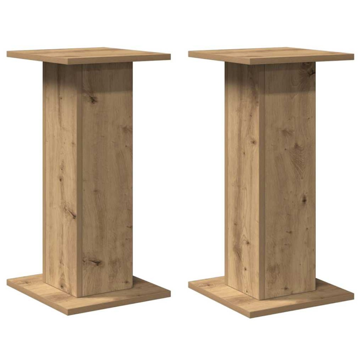 vidaXL Βάσεις Ηχείων 2 τεμ. Αρτισιανή Δρυς 30x30x60 εκ. Επεξ. Ξύλο