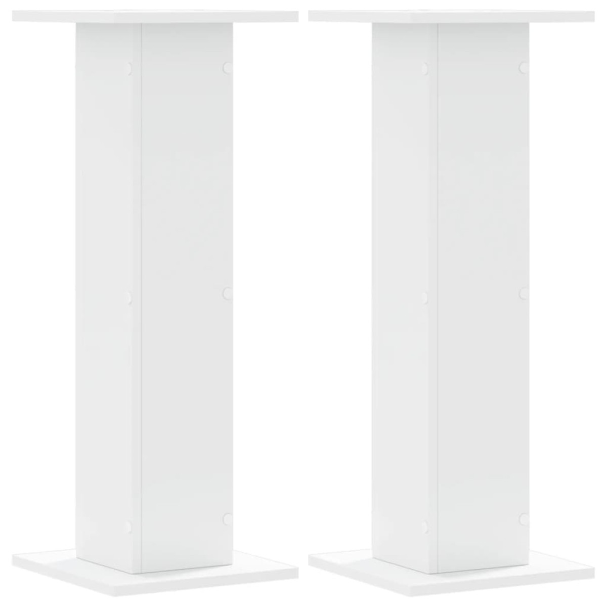 vidaXL Βάσεις Ηχείων 2 Τεμ. Λευκή 30x30x80 εκ. Επεξ. Ξύλο
