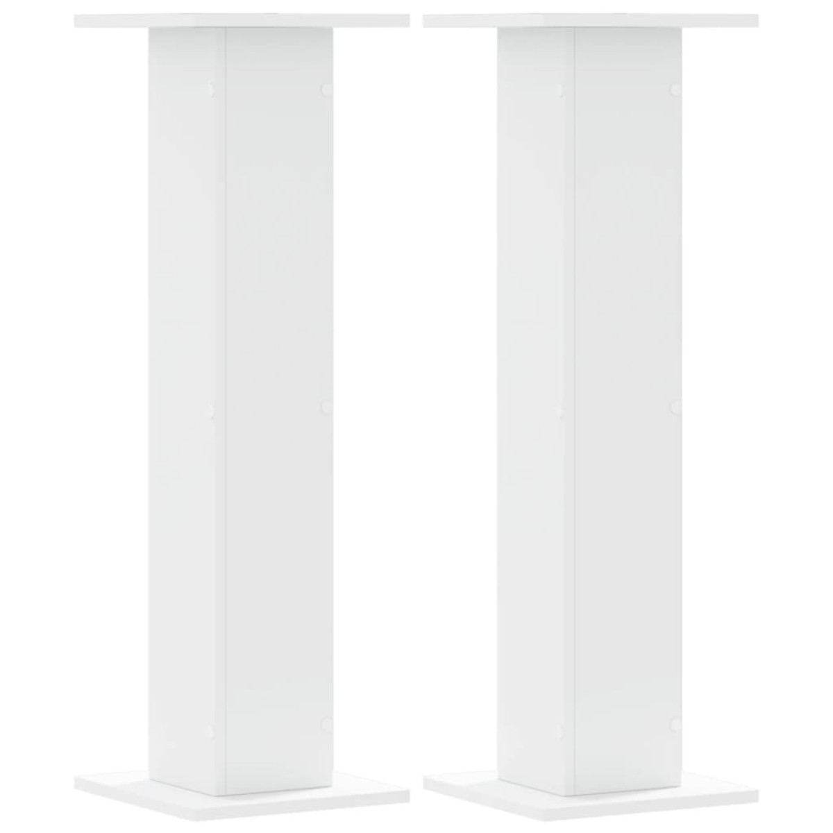 vidaXL Βάσεις Ηχείων 2 Τεμ. Λευκή 30x30x95 εκ. Επεξ. Ξύλο