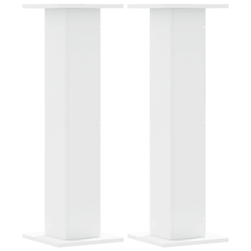vidaXL Βάσεις Ηχείων 2 Τεμ. Λευκή 30x30x95 εκ. Επεξ. Ξύλο