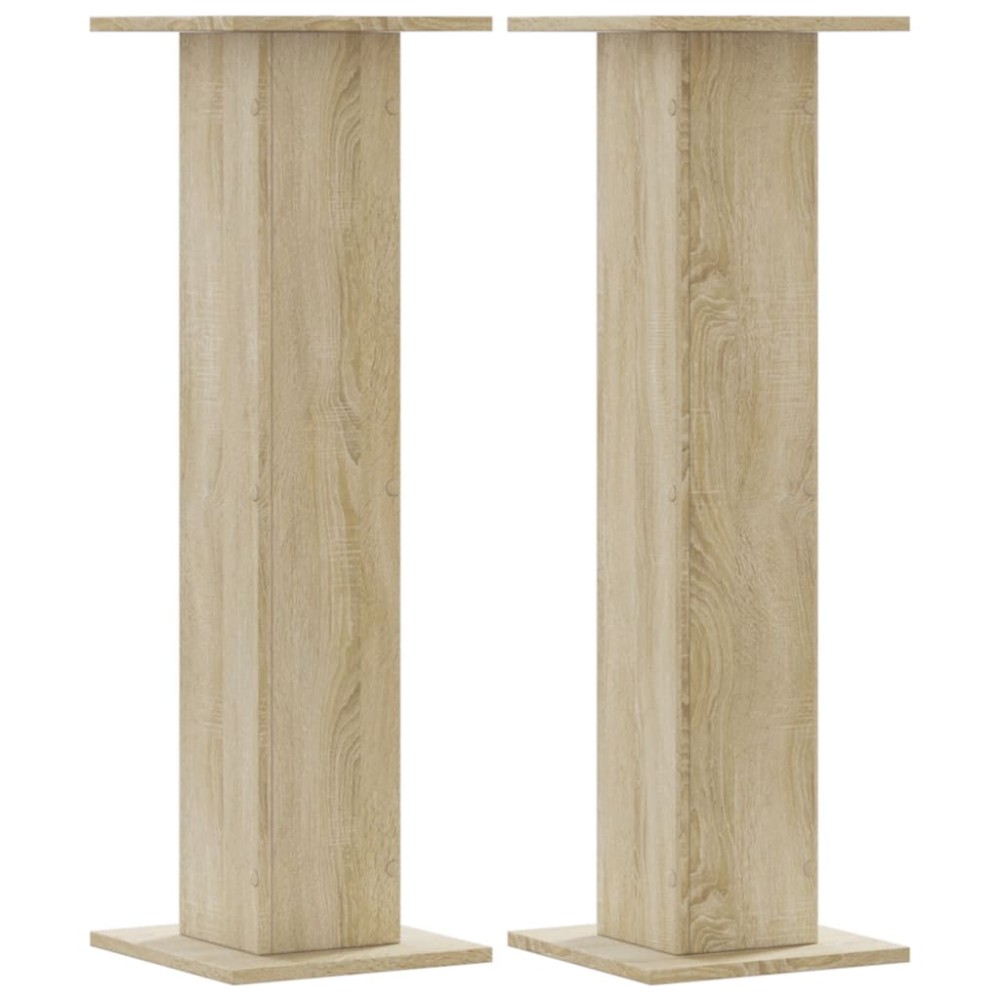 vidaXL Βάσεις Ηχείων 2 Τεμ. Sonoma Δρυς 30x30x95εκ. Επεξεργασμένο Ξύλο
