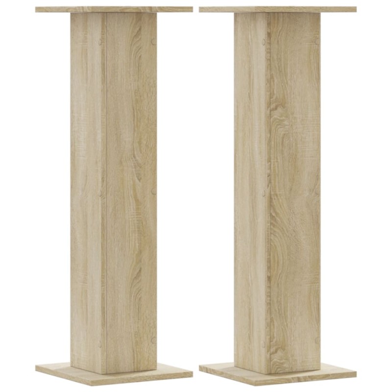 vidaXL Βάσεις Ηχείων 2 Τεμ. Sonoma Δρυς 30x30x95εκ. Επεξεργασμένο Ξύλο